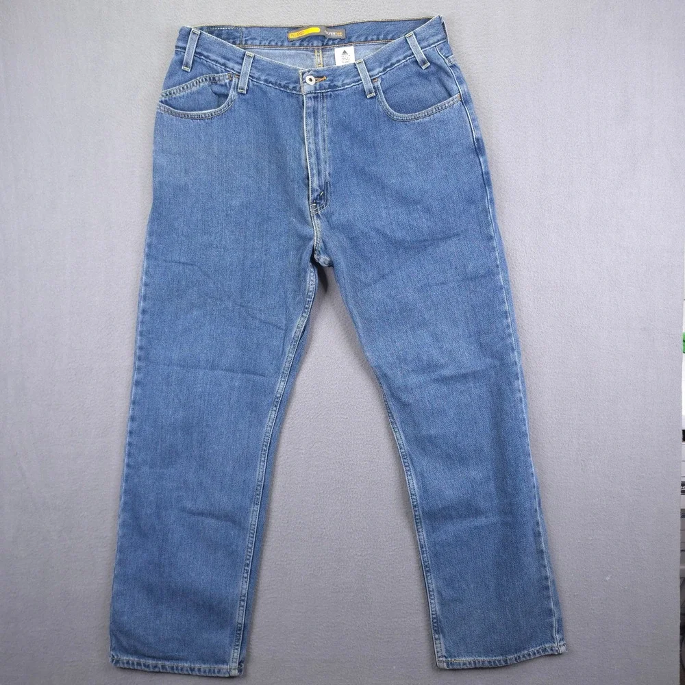 Levis SilverTab Jeans Relaxed Fit Blue Denim 36x30 100% Cotton Vintage 90s Y2K